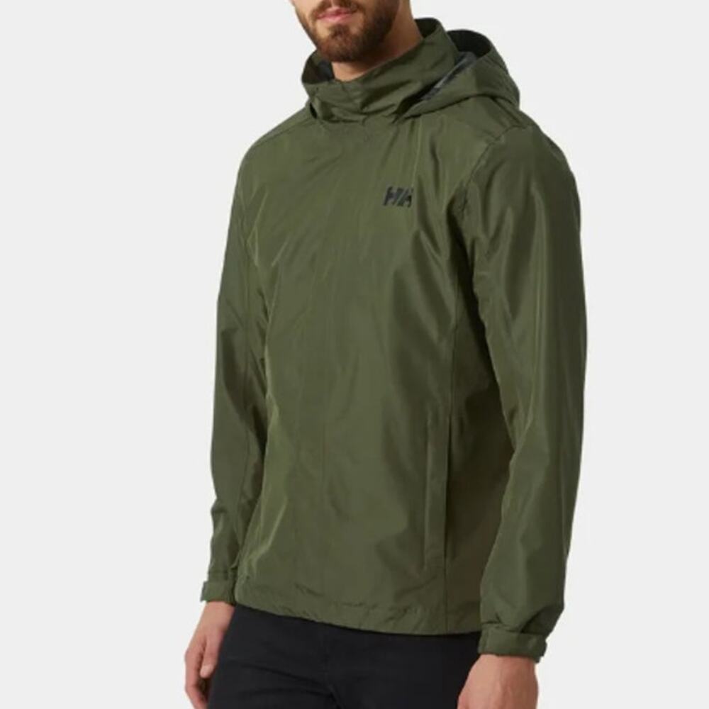 Helly Hansen Men's Utility Green Dubliner Waterproof Jacket Size L